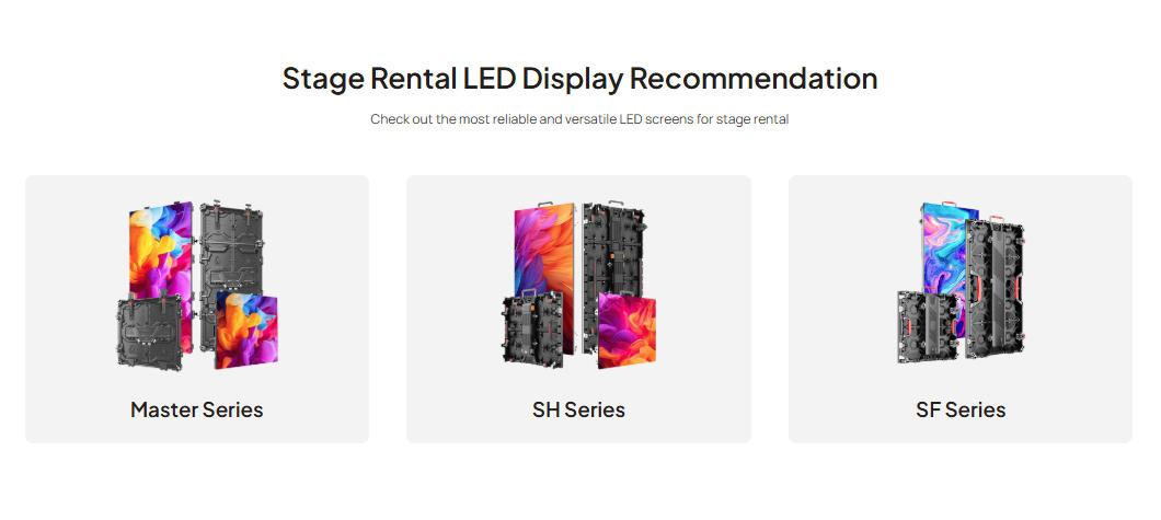 Stage Rental LED Display Recommendation